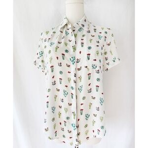 Cactus print Blouse Medium